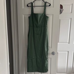 Abercrombie & Fitch Green Midi Dress